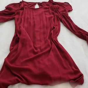 Old Navy Cold Ruffled Cold Shoulder Dress